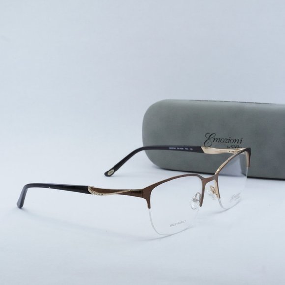 FINAL PRICE NEW EMOZIONI EM 4396 0FG4 00 BROWN GOLD EYEGLASSES main image 4